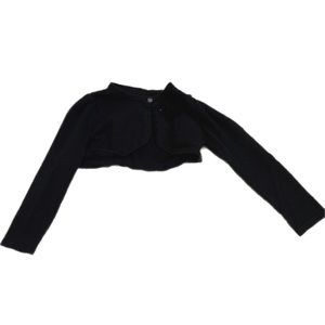 Holiday Editions Girl's Cropped Sweater Black Size 4T